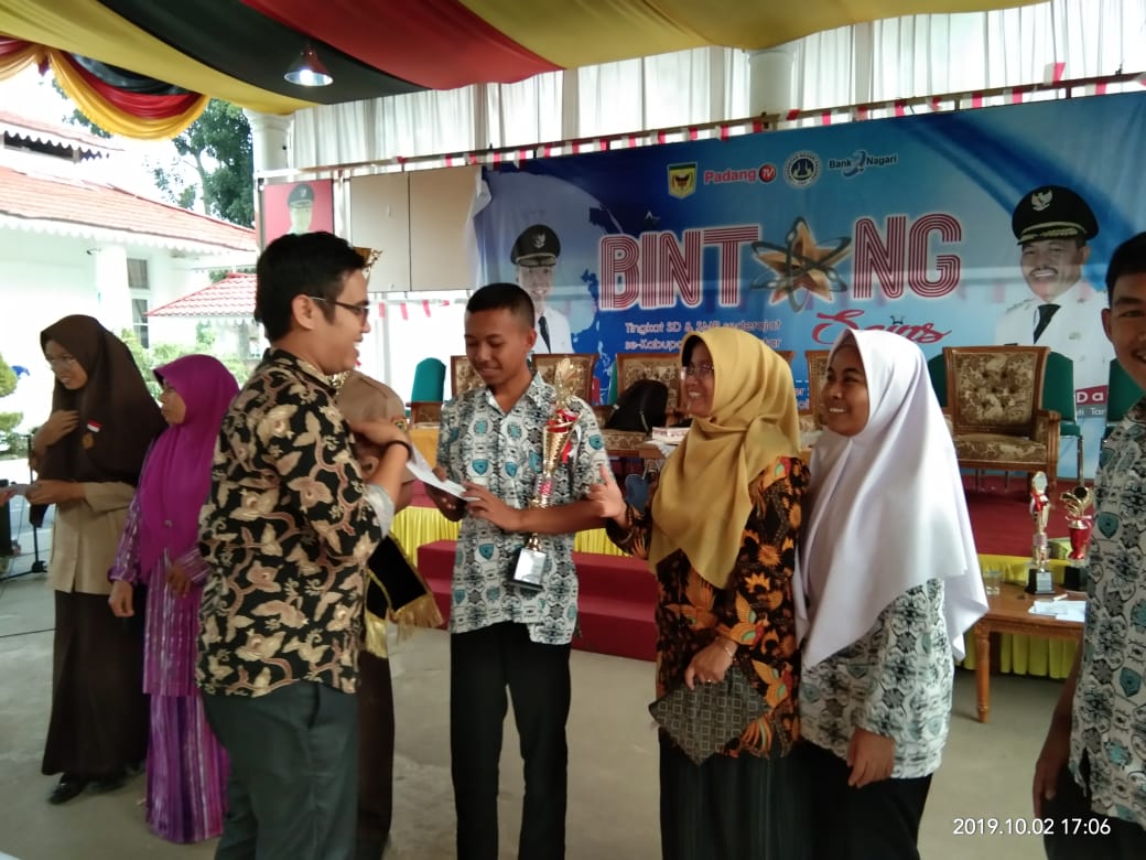 SMA NEGERI 1 BATUSANGKAR MERAIH JUARA 2  BINTANG SAINS TINGKAT KABUPATEN TANAH DATAR