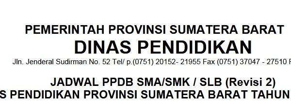 JADWAL PPDB SMA (Revisi 2)