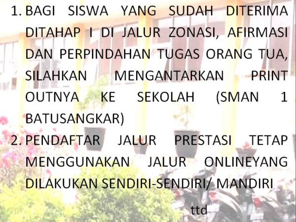 PENGUMUMAN.....PENTING...  (UPDATE 10-JULI-2020)